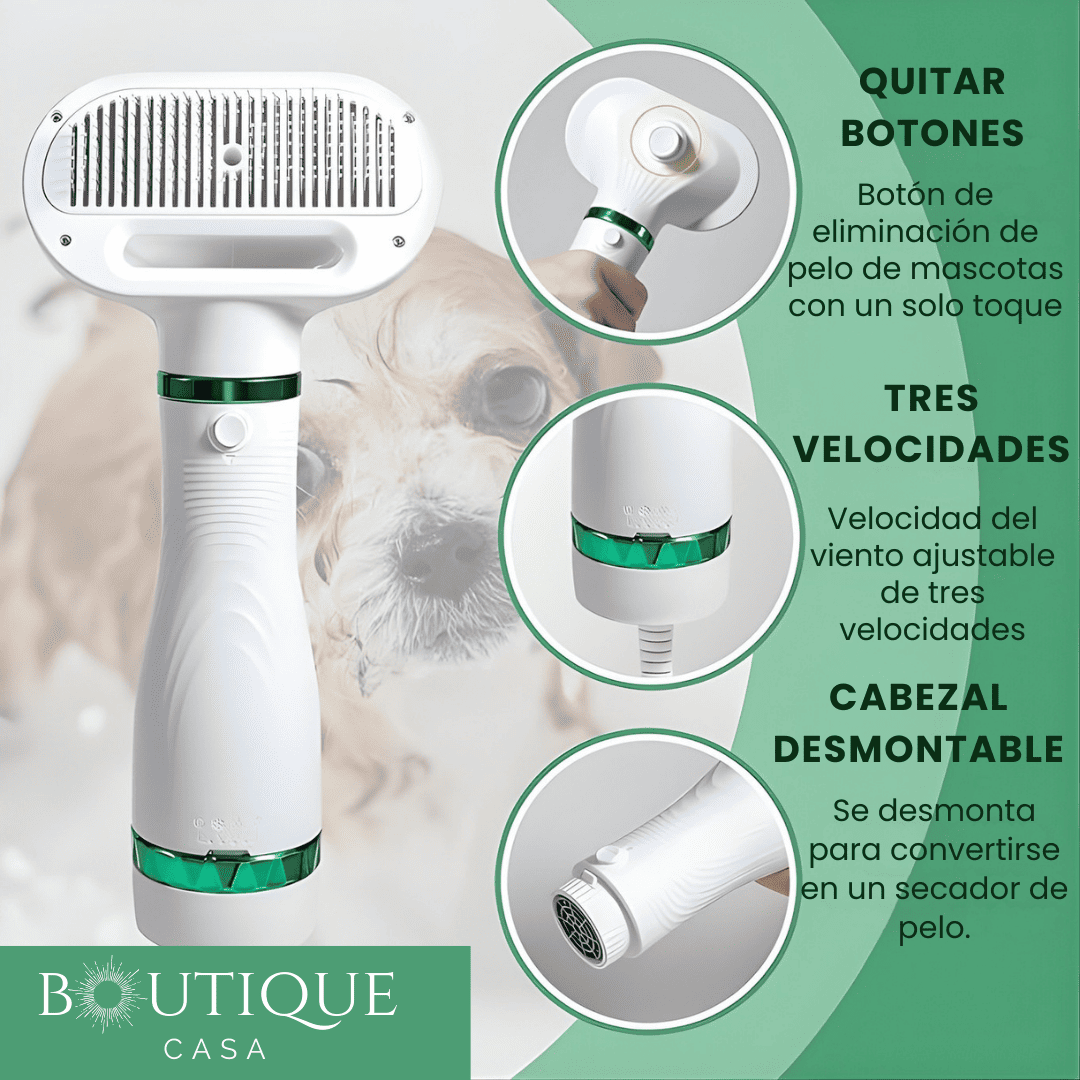 Cepillo Secador de Mascotas | PeluExpress™