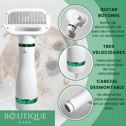 Cepillo Secador de Mascotas | PeluExpress™