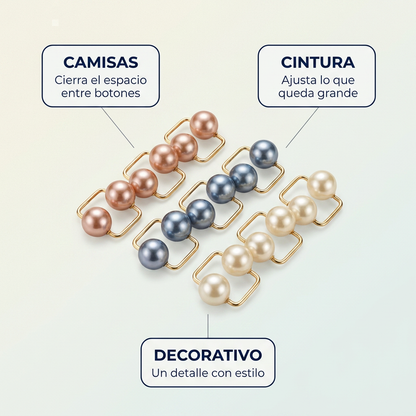 Broches Sin Costura para Ropa – Cierra Botones y Ajusta Cintura