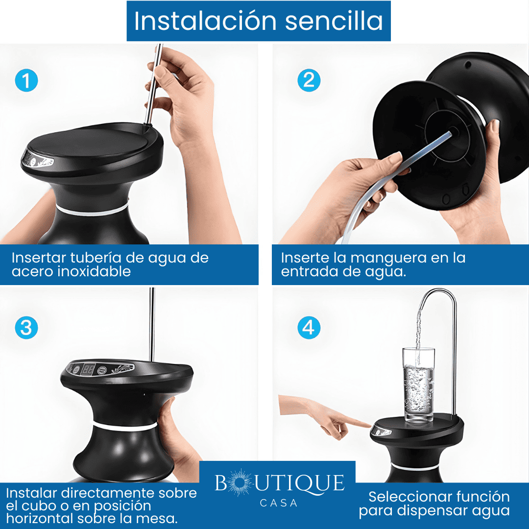 Dispensador de Agua Eléctrico | AquaPress™