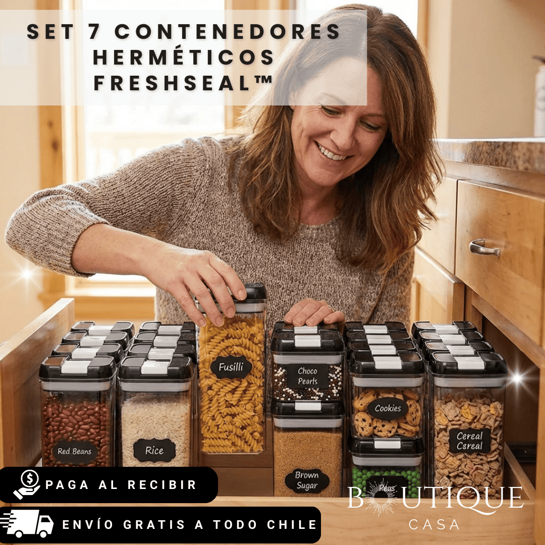 Set 7 Contenedores Herméticos | FreshSeal™