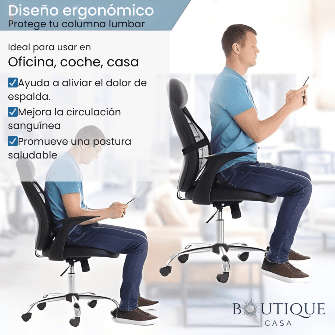 Soporte Lumbar Ergonómico | ErgoPro™