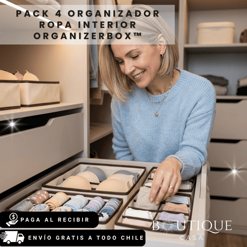 Pack 4 Organizador Ropa Interior | OrganizerBox™