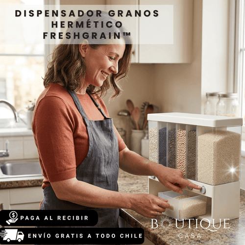 Dispensador Granos Hermético | FreshGrain™