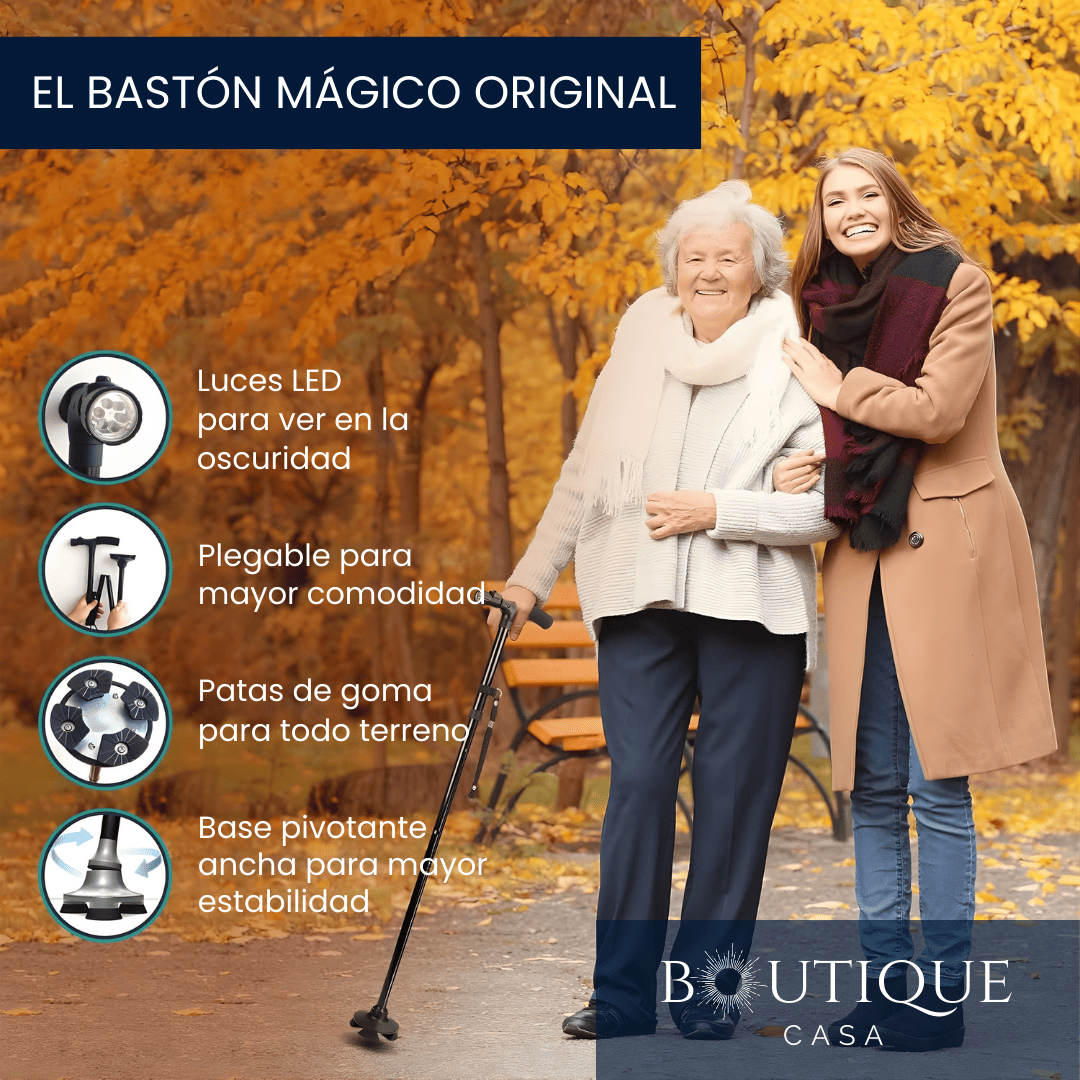 Bastón Ortopédico Plegable | SupportPlus™