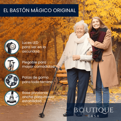 Bastón Ortopédico Plegable | SupportPlus™