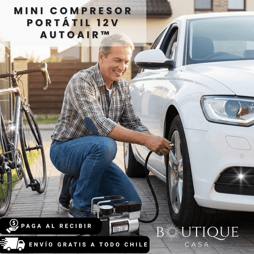 Mini Compresor Portátil 12V | AutoAir™