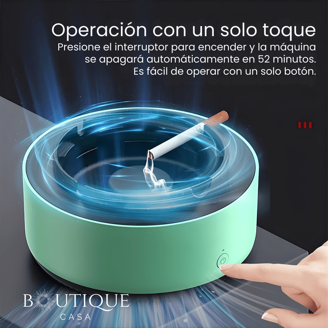 Cenicero Purificador Anti-Humo | SmokeFree™