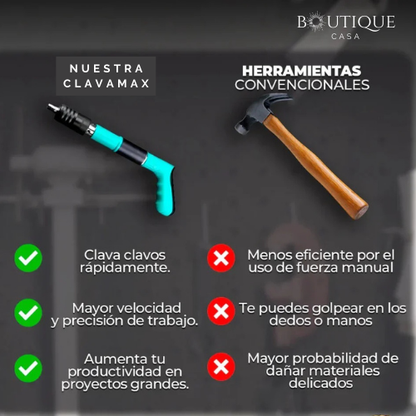 Clavadora de clavos - ClavaMax ⚡🔩 + 20 CLAVOS DE REGALO