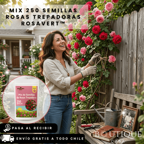 Mix 250 Semillas Rosas Trepadoras | RosaVert™
