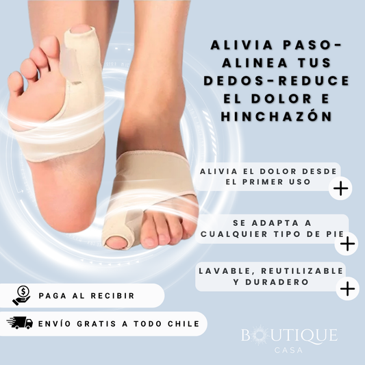AliviaPaso – Alinea tus Dedos – Reduce dolor e hinchazón desde el primer uso x 2 UNIDADES