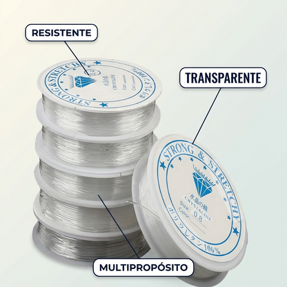 Hilo Nylon Transparente Resistente – Bisutería y Decoración