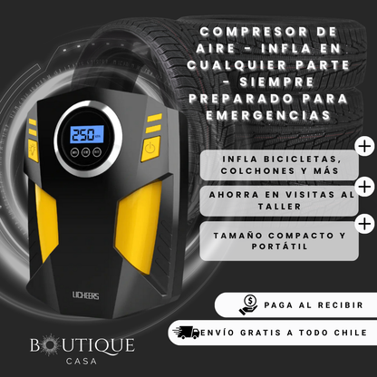 Compresor Multiuso de Aire - Infla en Todas las Emergencias - Siempre Listo para Cualquier Necesidad