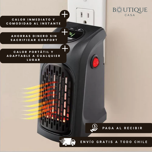 MINI CALEFACTOR PORTÁTIL 400W - HEATGO