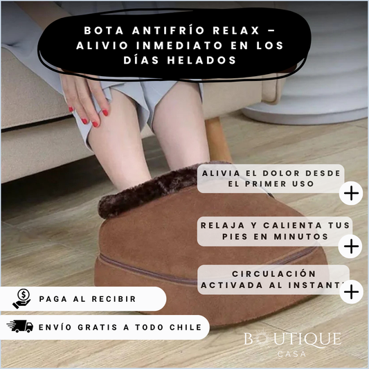 Bota Antifrío Relax – Combate el frío intenso – Alivio inmediato en los días helados