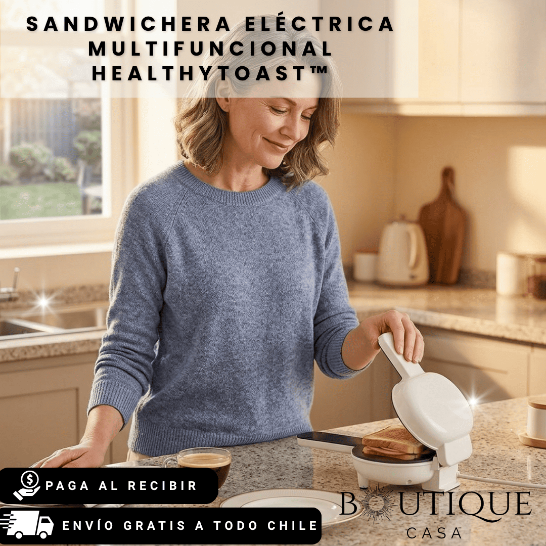 Sandwichera Eléctrica Multifuncional | HealthyToast™