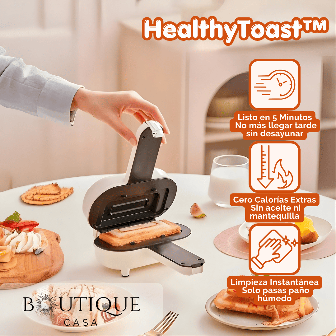 Sandwichera Eléctrica Multifuncional | HealthyToast™