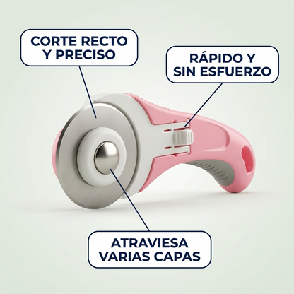 Cortador Rotatorio de Tela – Corta Recto y Sin Esfuerzo