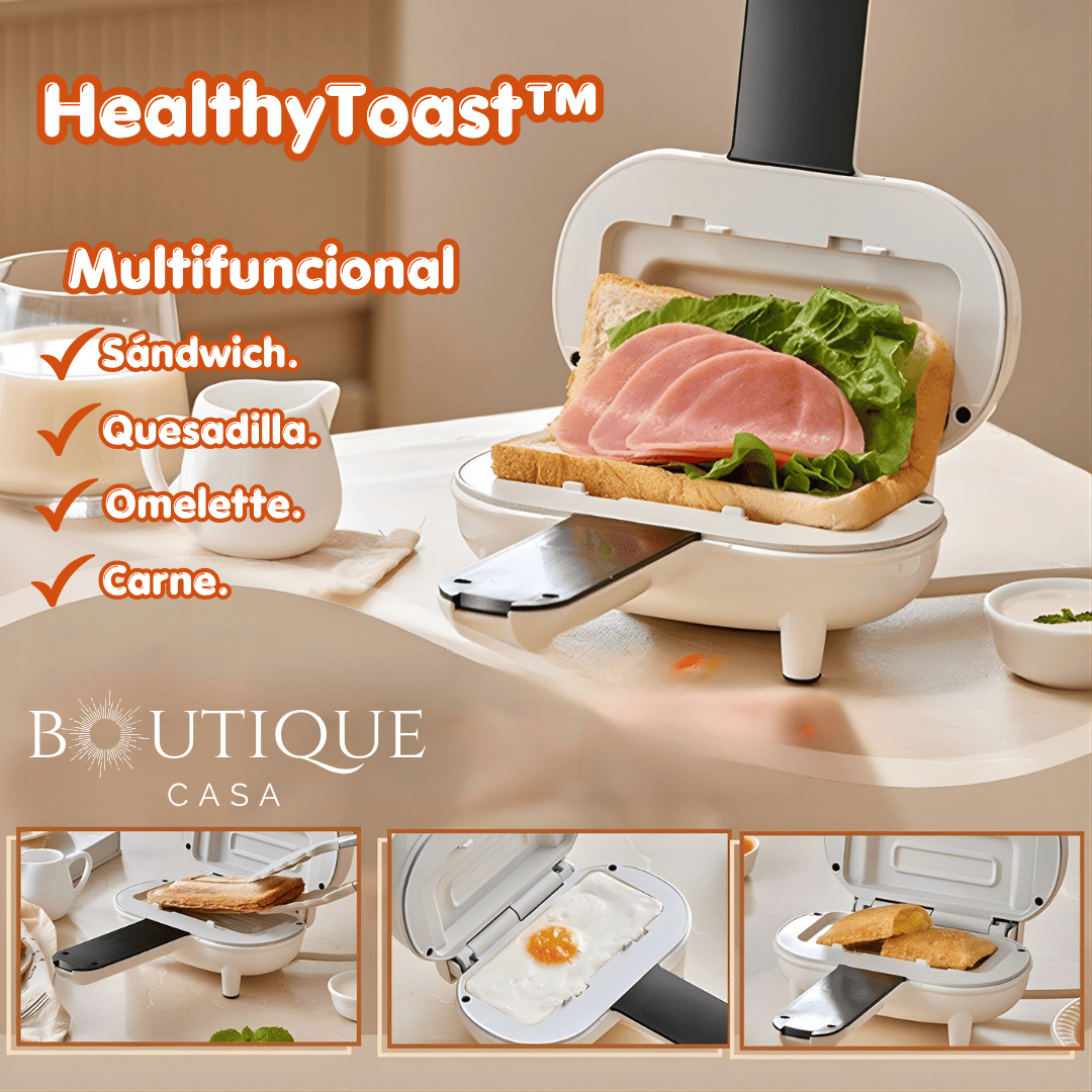 Sandwichera Eléctrica Multifuncional | HealthyToast™
