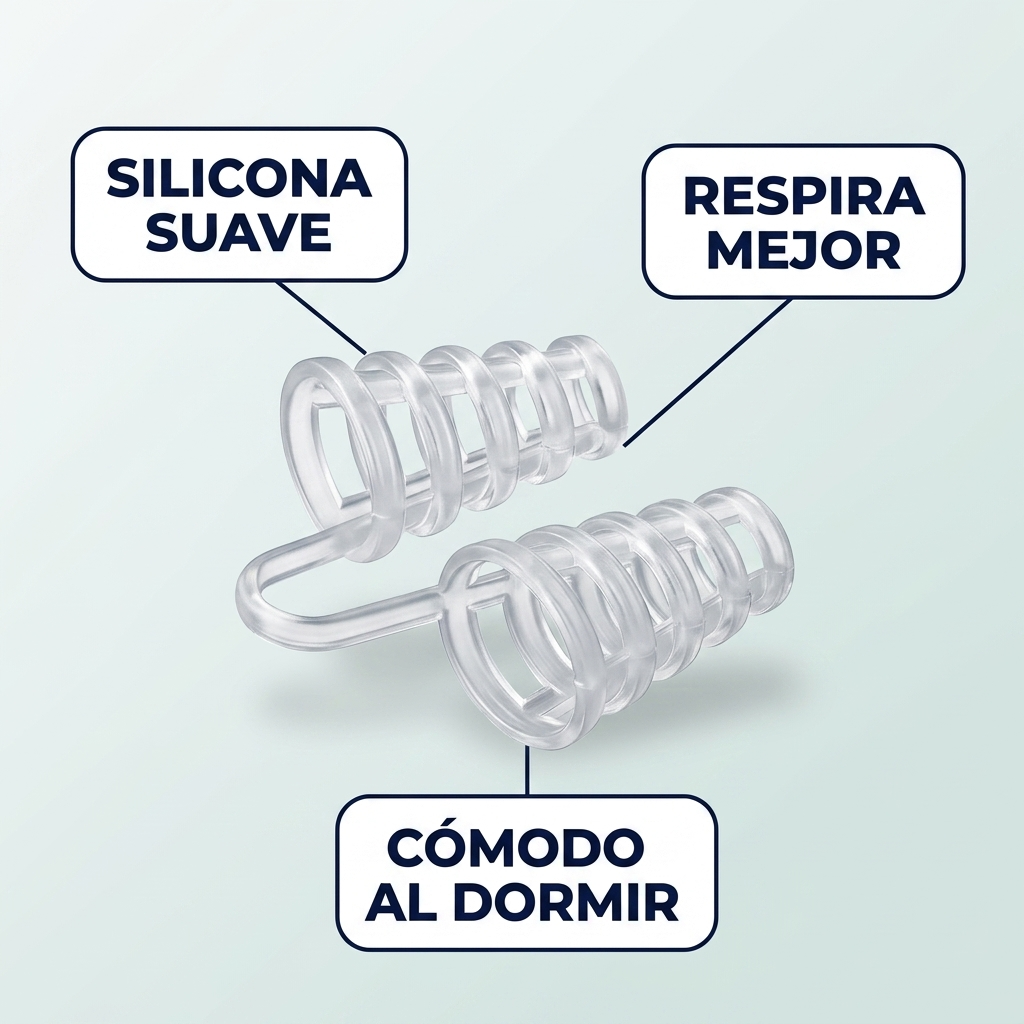 Dilatador Nasal Antirronquidos de Silicona – Descansa Mejor