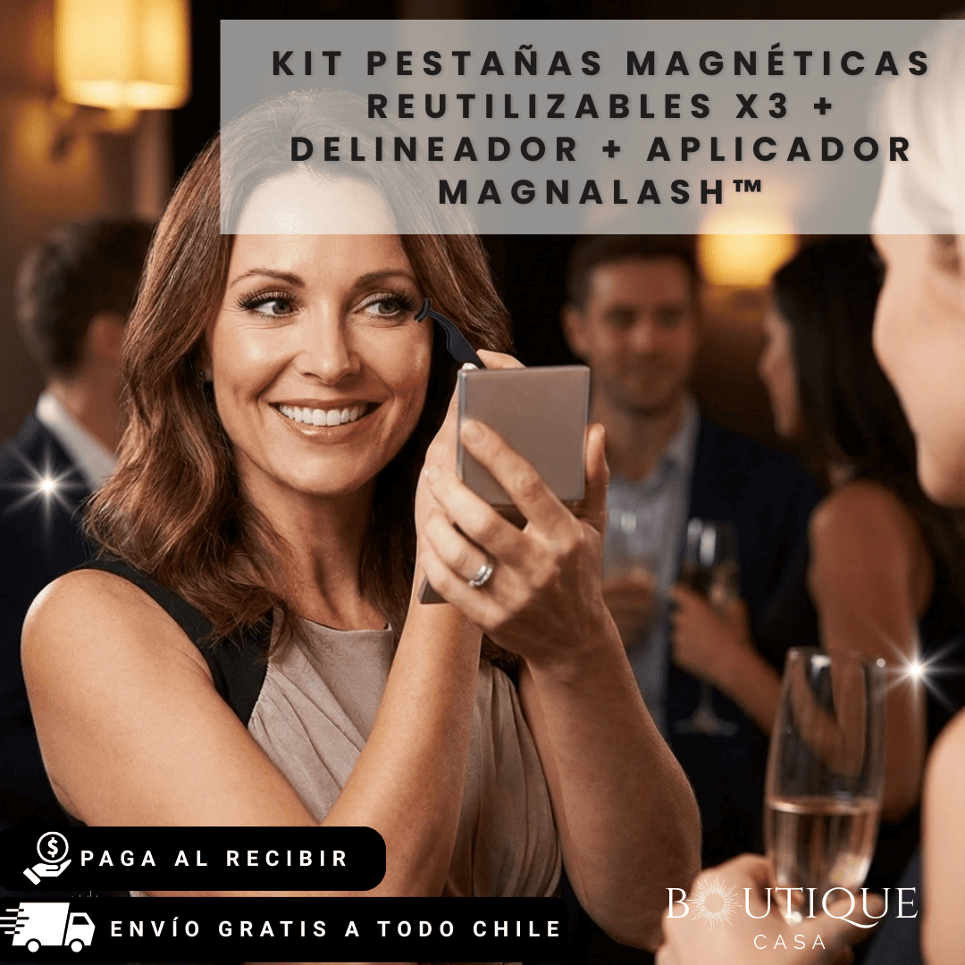 Kit Pestañas Magnéticas Reutilizables x3 + Delineador + Aplicador | MagnaLash™