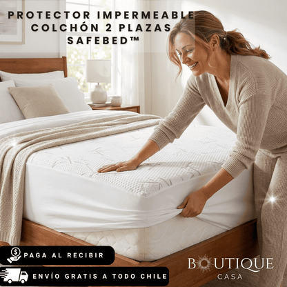 Protector Impermeable Colchón 2 plazas | SafeBed™