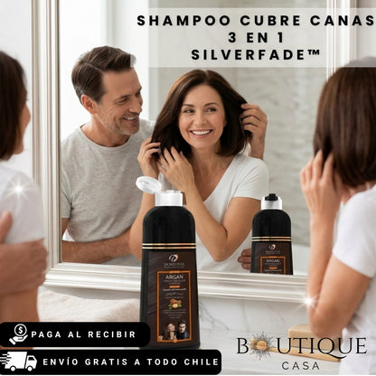 Shampoo Cubre Canas 3 en 1 | SilverFade™