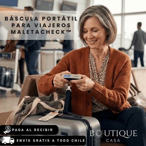 Báscula portátil para viajeros | MaletaCheck™