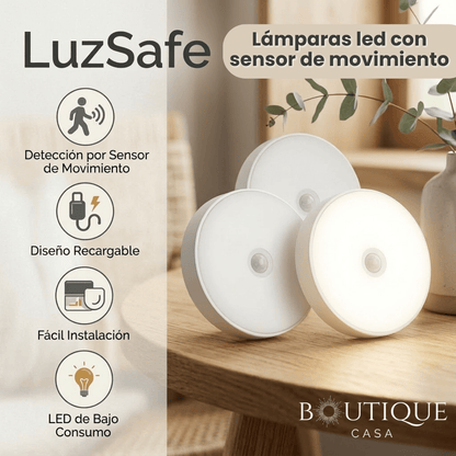 Pack 3 lámparas led con sensor | LuzSafe™
