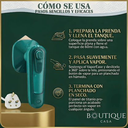 Mini plancha de vapor portátil | VaporEase™