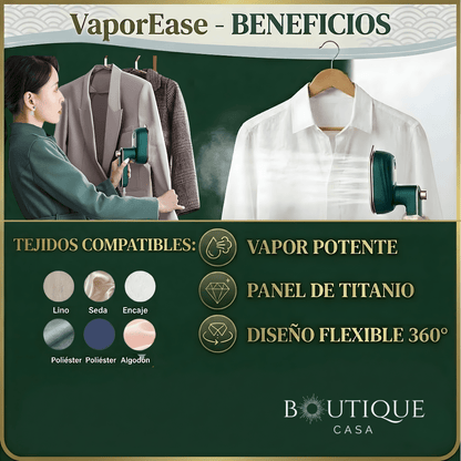 Mini plancha de vapor portátil | VaporEase™
