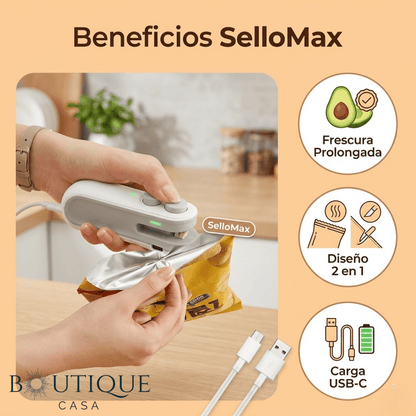 Mini sellador portátil de bolsas | SelloMax™