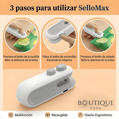 Mini sellador portátil de bolsas | SelloMax™