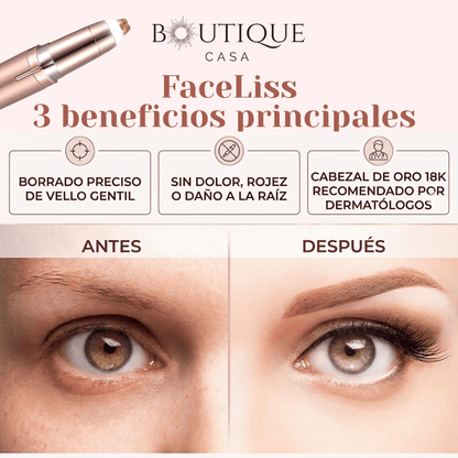 Depilador facial eléctrico | FaceLiss™