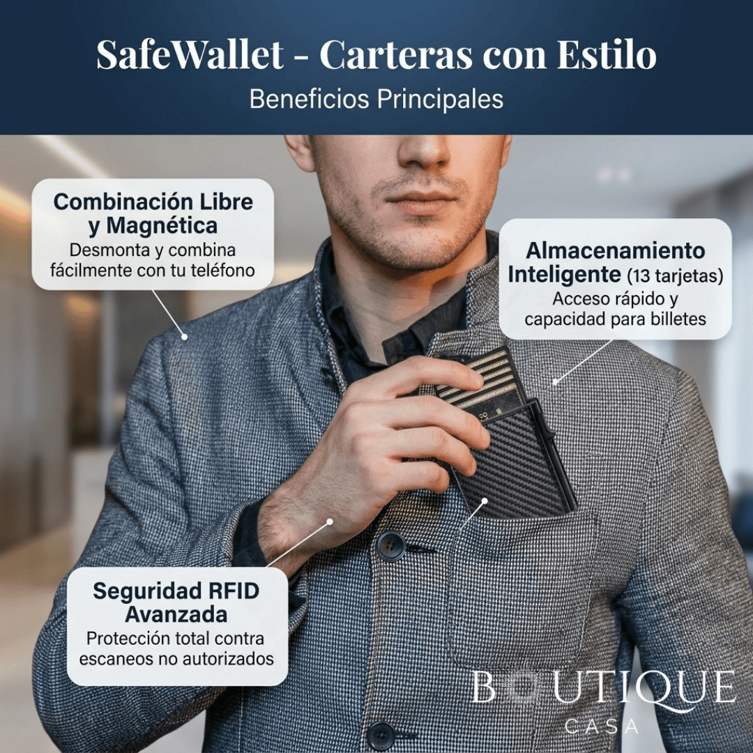 Billetera con bloqueo digital | SafeWallet™