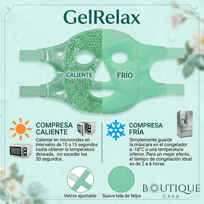 Máscara facial de gel 2 en 1 | GelRelax™