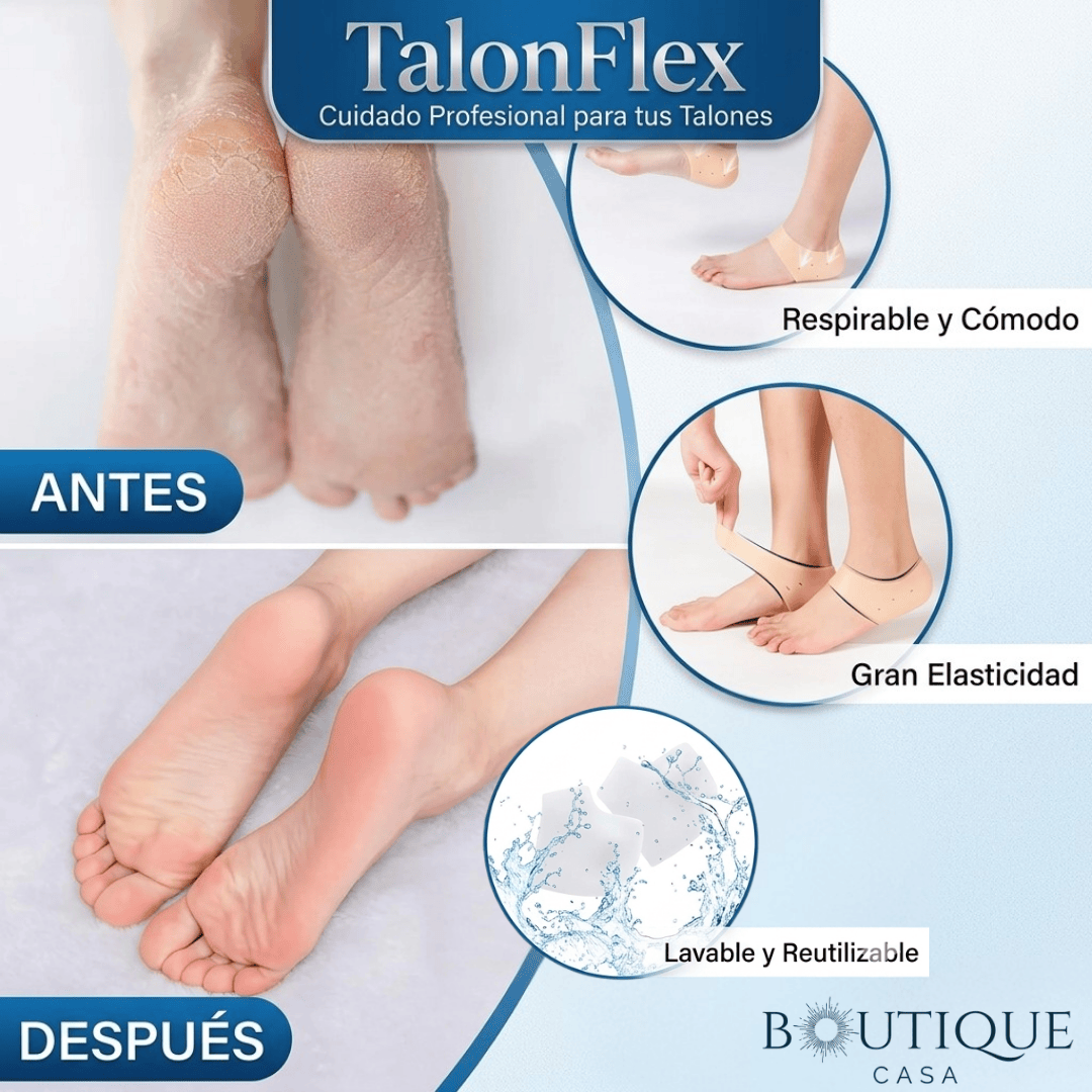 Protector de talón en gel de silicona | TalonFlex™