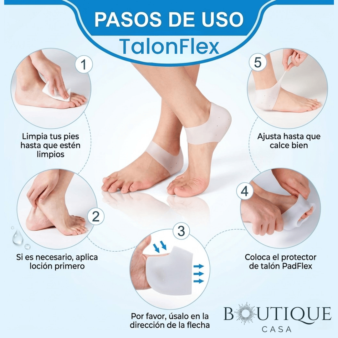Protector de talón en gel de silicona | TalonFlex™