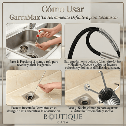 Pinza Destapa Cañerías | GarraMax™