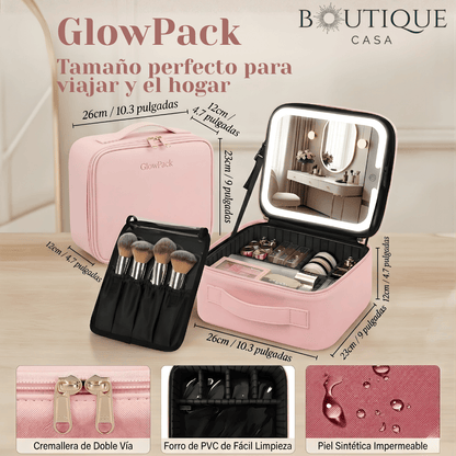 Maleta de Maquillaje con Espejo | GlowPack™
