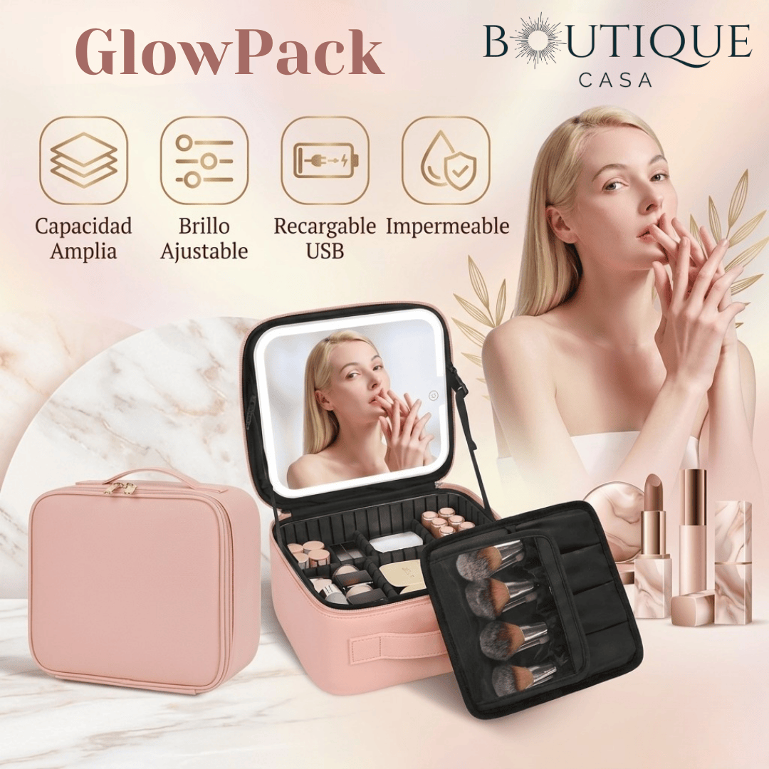 Maleta de Maquillaje con Espejo | GlowPack™