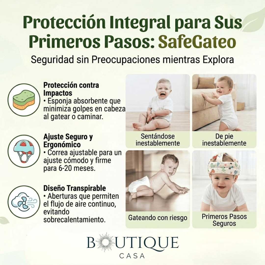 Casco Antigolpes para Bebés | SafeGateo™
