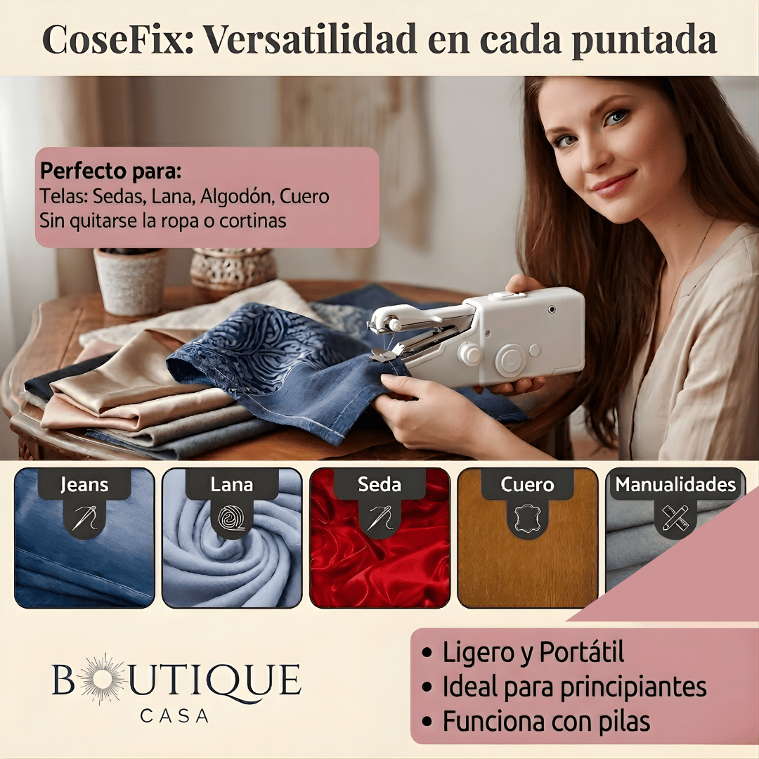 Máquina de Coser Portátil | CoseFix™