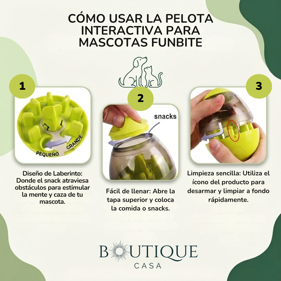 Pelota Interactiva para Perros | FunBite™
