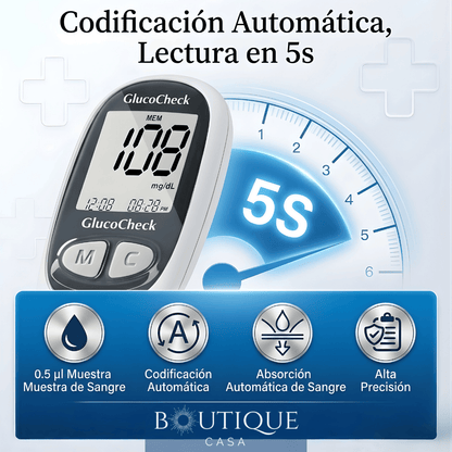 Monitor de Glucosa Instantáneo | GlucoCheck™