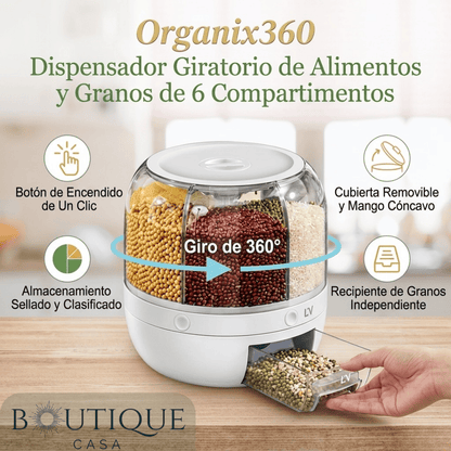 Dispensador Giratorio de Alimentos | Organix360™