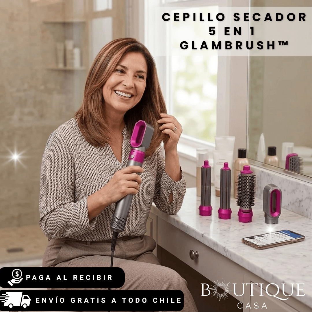 Cepillo Secador 5 en 1 | GlamBrush™