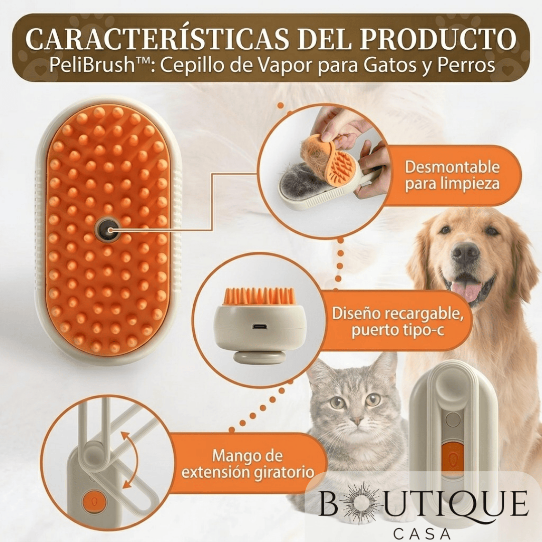 Cepillo Eléctrico para Mascotas | PeliBrush™