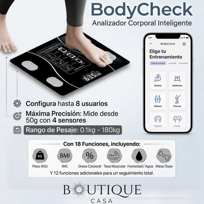 Báscula Digital con Bluetooth | BodyCheck™