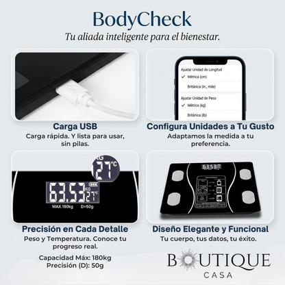 Báscula Digital con Bluetooth | BodyCheck™